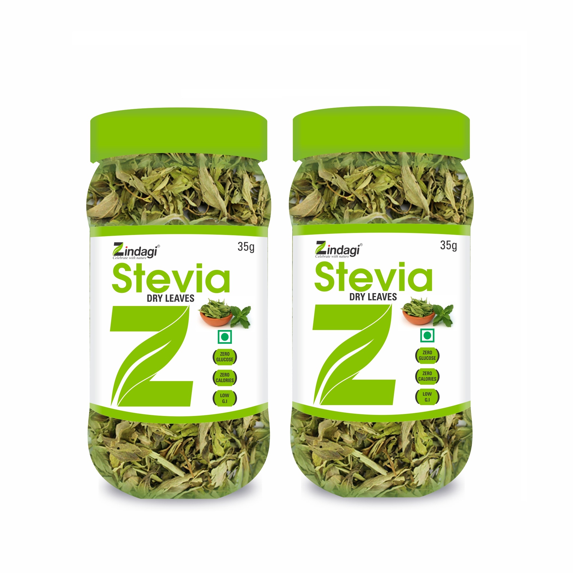 Natural Stevia Leaves – 35gm | Zindagi Celebrate