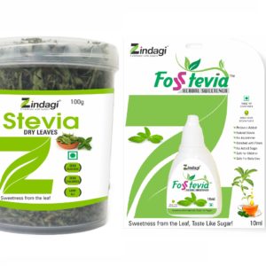 Zindagi Stevia Leaves & Stevia Liquid (Combo Pack)