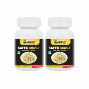 Zindagi Safed Musli Capsules - Energy Booster Capsules For Men (Pack Of 2)
