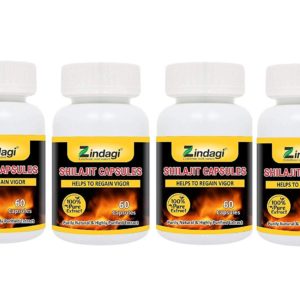 Zindagi Shilajit Capsules - Strength & Stamina For Men  (Pack Of 4)