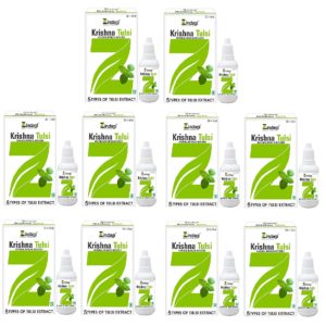 Zindagi Krishna Tulsi Liquid Extract - Natural Antioxidants Very Helpful In Cough Cold - Herbal Tulsi Drops (Buy 7 Get 3 Free)